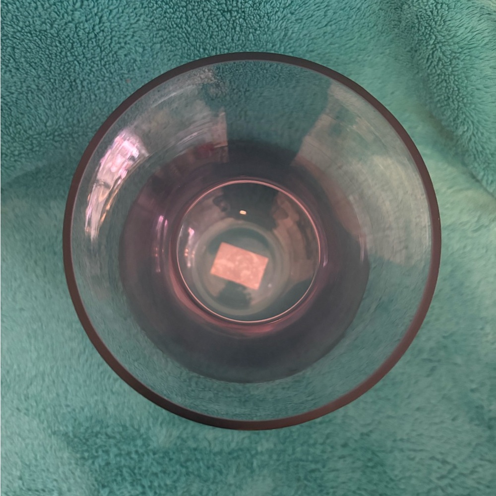 Like New Elegant Purple Glass Vase - Picture 2 of 2